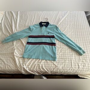 Men’s Baby Blue Brooks Brothers long sleeve rugby polo - Size S